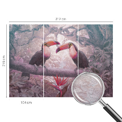 Tapeta fotograficzna fizelinowa Egzotyczna para