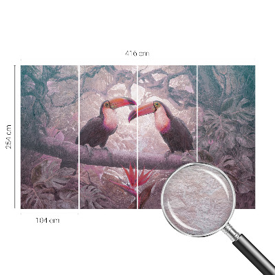 Tapeta fotograficzna fizelinowa Egzotyczna para