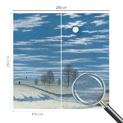 Tapeta fotograficzna z motywem zimowego pejzażu