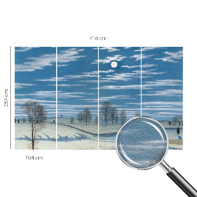 Tapeta fotograficzna Tapeta fotograficzna Zimowy pejzaż