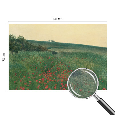 Tapeta fotograficzna fizelinowa Tapeta fotograficzna fizelinowa Makowe pola