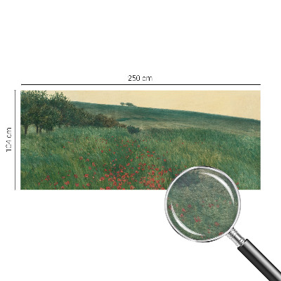 Tapeta fotograficzna fizelinowa z motywem makowych pól