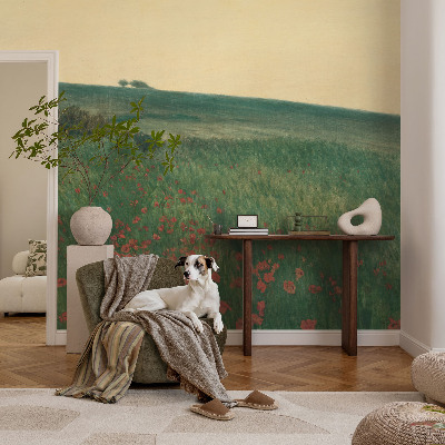 Tapeta fotograficzna fizelinowa Tapeta fotograficzna fizelinowa Makowe pola