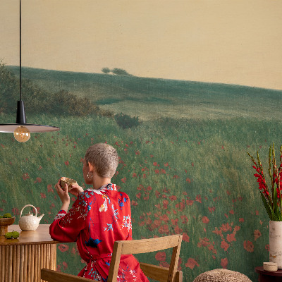 Tapeta fotograficzna fizelinowa Tapeta fotograficzna fizelinowa Makowe pola