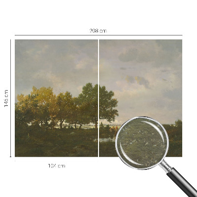 Dekoracyjna fototapeta na ścianę Leśny pejzaż