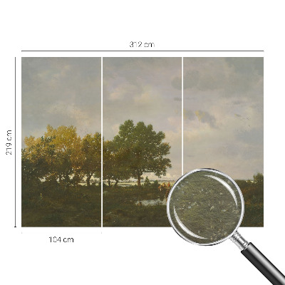 Dekoracyjna fototapeta na ścianę Leśny pejzaż