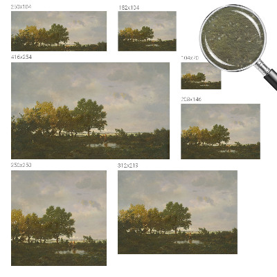Dekoracyjna fototapeta na ścianę z motywem leśnego pejzażu