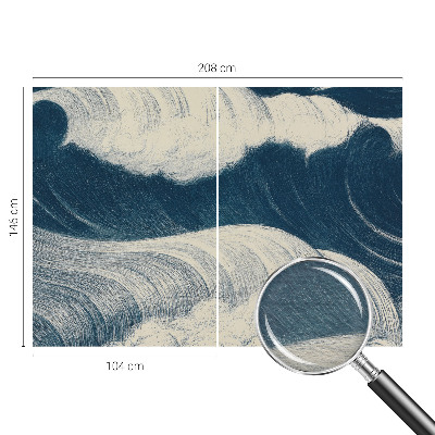 Nowoczesna fototapeta do salonu Nowoczesna fototapeta do salonu Morskie fale