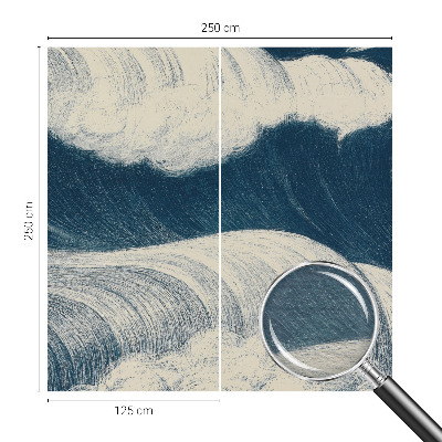 Nowoczesna fototapeta do salonu Nowoczesna fototapeta do salonu Morskie fale