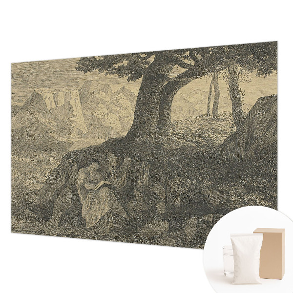 Tapeta fotograficzna Tapeta fotograficzna Czytająca postać