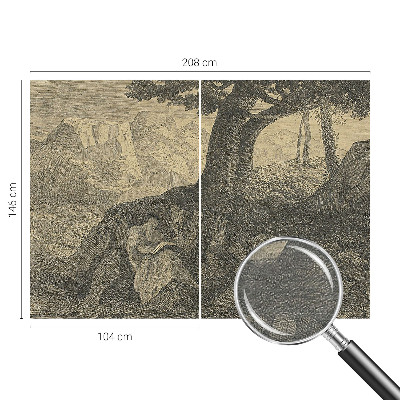 Tapeta fotograficzna z motywem czytającej postaci