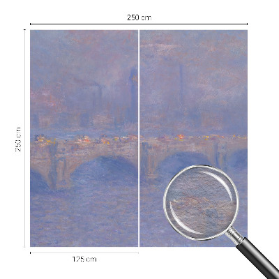 Fototapeta fizelinowa do sypialni z motywem niebieskiego mostu