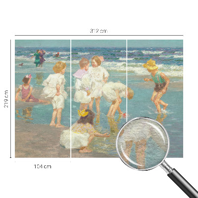 Tapeta fotograficzna fizelinowa z motywem plażowego dzieciństwa