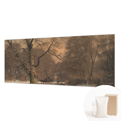 Nowoczesna fototapeta do salonu Zimowy pejzaż