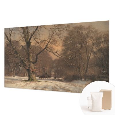 Nowoczesna fototapeta do salonu Zimowy pejzaż