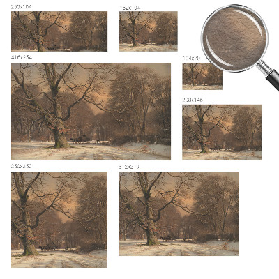 Nowoczesna fototapeta do salonu Zimowy pejzaż