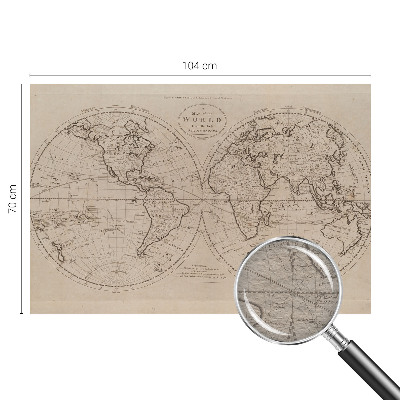 Dekoracyjna fototapeta na ścianę Dekoracyjna fototapeta na ścianę Stara mapa