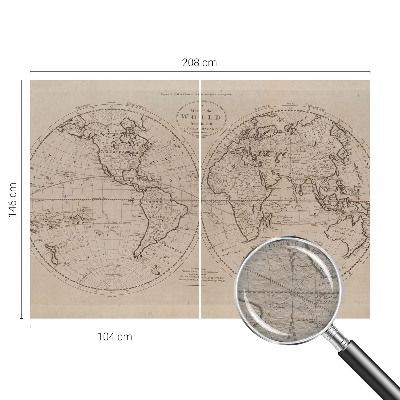 Dekoracyjna fototapeta na ścianę Dekoracyjna fototapeta na ścianę Stara mapa