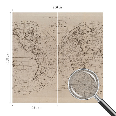 Dekoracyjna fototapeta na ścianę Dekoracyjna fototapeta na ścianę Stara mapa