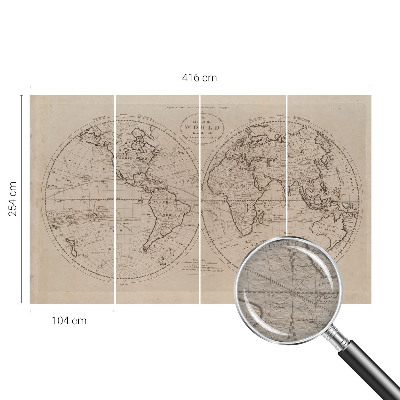 Dekoracyjna fototapeta na ścianę Dekoracyjna fototapeta na ścianę Stara mapa