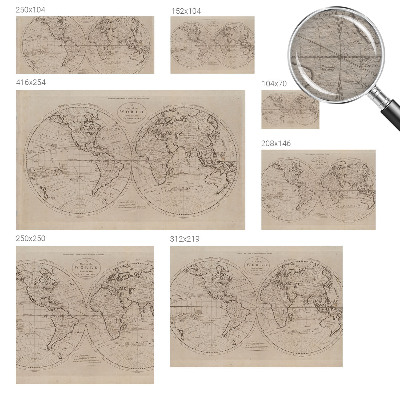 Dekoracyjna fototapeta na ścianę Dekoracyjna fototapeta na ścianę Stara mapa
