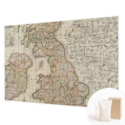 Fototapeta fizelinowa z nadrukiem Fototapeta fizelinowa z nadrukiem Zabytkowa mapa