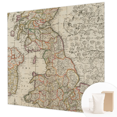 Fototapeta fizelinowa z nadrukiem Fototapeta fizelinowa z nadrukiem Zabytkowa mapa