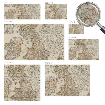 Fototapeta fizelinowa z nadrukiem Fototapeta fizelinowa z nadrukiem Zabytkowa mapa