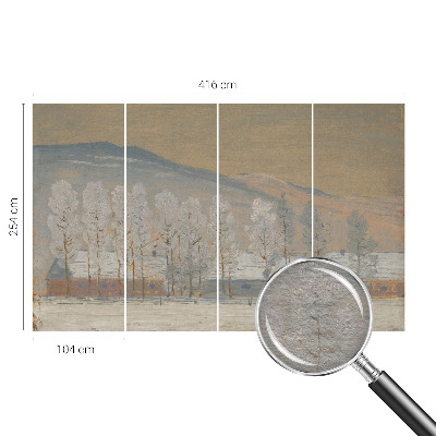 Tapeta fotograficzna Zimowa sceneria