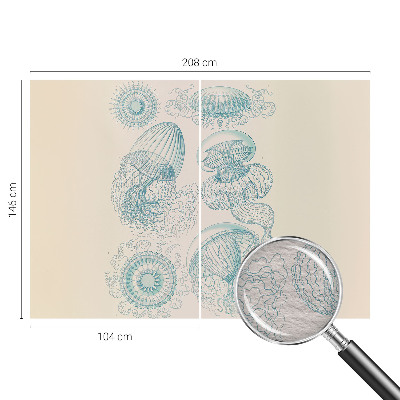 Tapeta fotograficzna fizelinowa Morskie meduzy