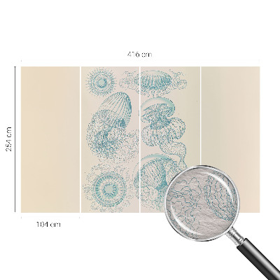 Tapeta fotograficzna fizelinowa Morskie meduzy