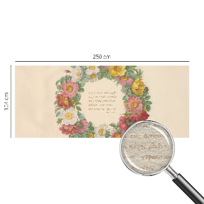 Tapeta fotograficzna fizelinowa Kwiatowy wieniec