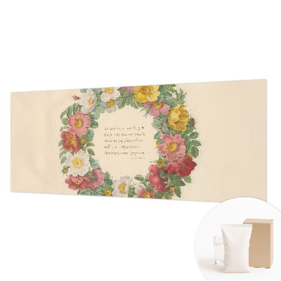 Tapeta fotograficzna fizelinowa Kwiatowy wieniec