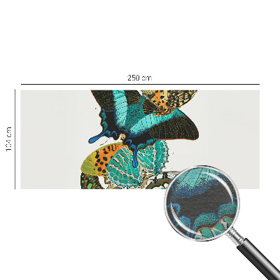 Nowoczesna fototapeta do salonu Barwne motyle