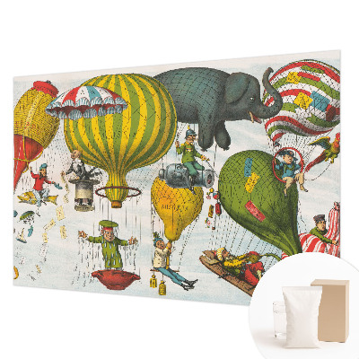 Fototapeta fizelinowa do sypialni Fototapeta fizelinowa do sypialni Balonowa podróż