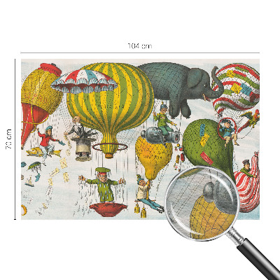 Fototapeta fizelinowa do sypialni Fototapeta fizelinowa do sypialni Balonowa podróż