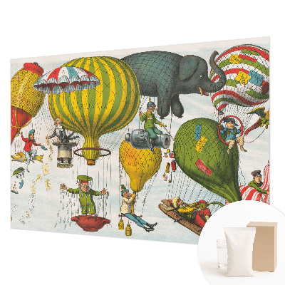 Fototapeta fizelinowa do sypialni Fototapeta fizelinowa do sypialni Balonowa podróż