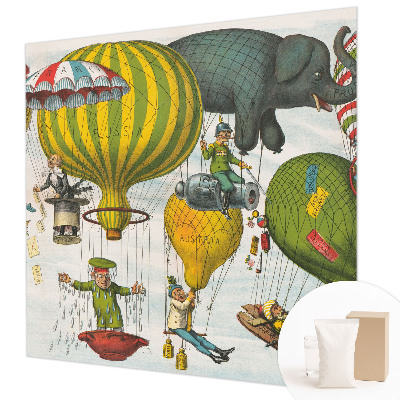 Fototapeta fizelinowa do sypialni Fototapeta fizelinowa do sypialni Balonowa podróż