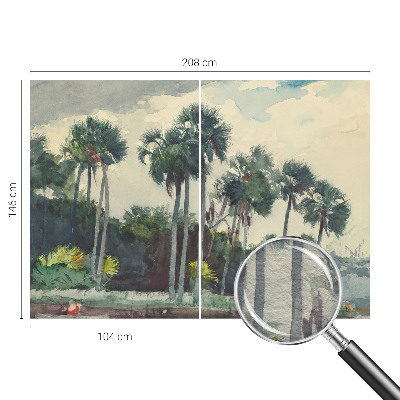 Fototapeta na ścianę z motywem egzotycznych palm