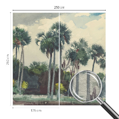 Fototapeta na ścianę z motywem egzotycznych palm