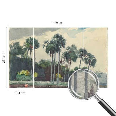 Fototapeta na ścianę z motywem egzotycznych palm