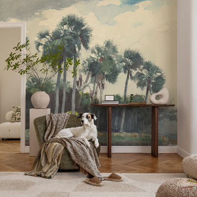 Fototapeta na ścianę z motywem egzotycznych palm
