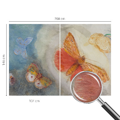 Fototapeta fizelinowa do sypialni Fototapeta fizelinowa do sypialni Barwne motyle