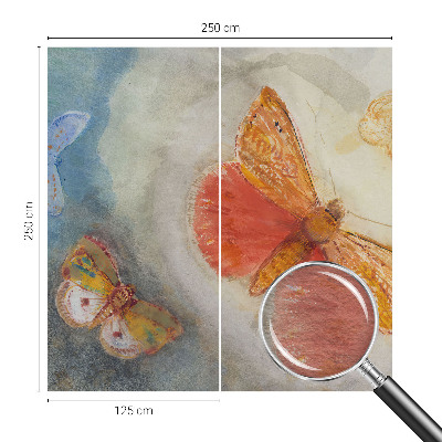 Fototapeta fizelinowa do sypialni Fototapeta fizelinowa do sypialni Barwne motyle