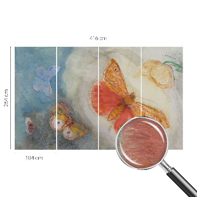 Fototapeta fizelinowa do sypialni Fototapeta fizelinowa do sypialni Barwne motyle