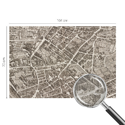 Fototapeta fizelinowa z nadrukiem Fototapeta fizelinowa z nadrukiem Miejski labirynt