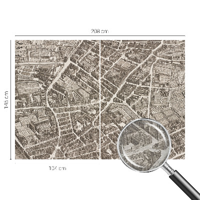 Fototapeta fizelinowa z nadrukiem Fototapeta fizelinowa z nadrukiem Miejski labirynt