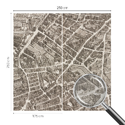 Fototapeta fizelinowa z nadrukiem Fototapeta fizelinowa z nadrukiem Miejski labirynt