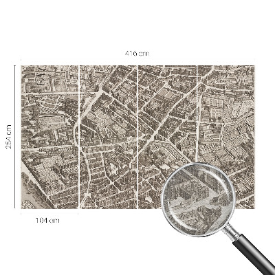 Fototapeta fizelinowa z nadrukiem Fototapeta fizelinowa z nadrukiem Miejski labirynt