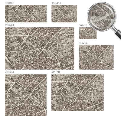 Fototapeta fizelinowa z nadrukiem Fototapeta fizelinowa z nadrukiem Miejski labirynt